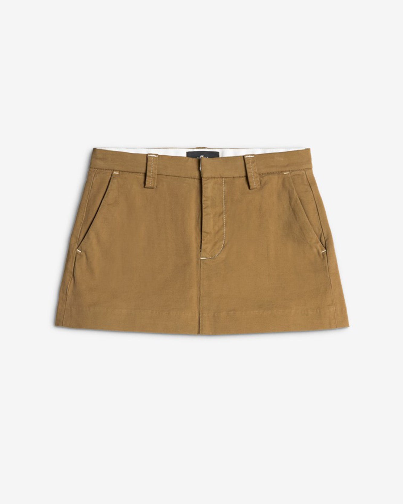 Comfort Twill Milly Chino Skirt in Sand Storm