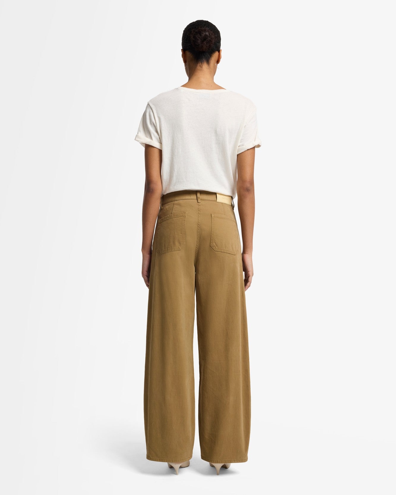 Comfort Twill Bonnie Barrel Leg in Sand Storm