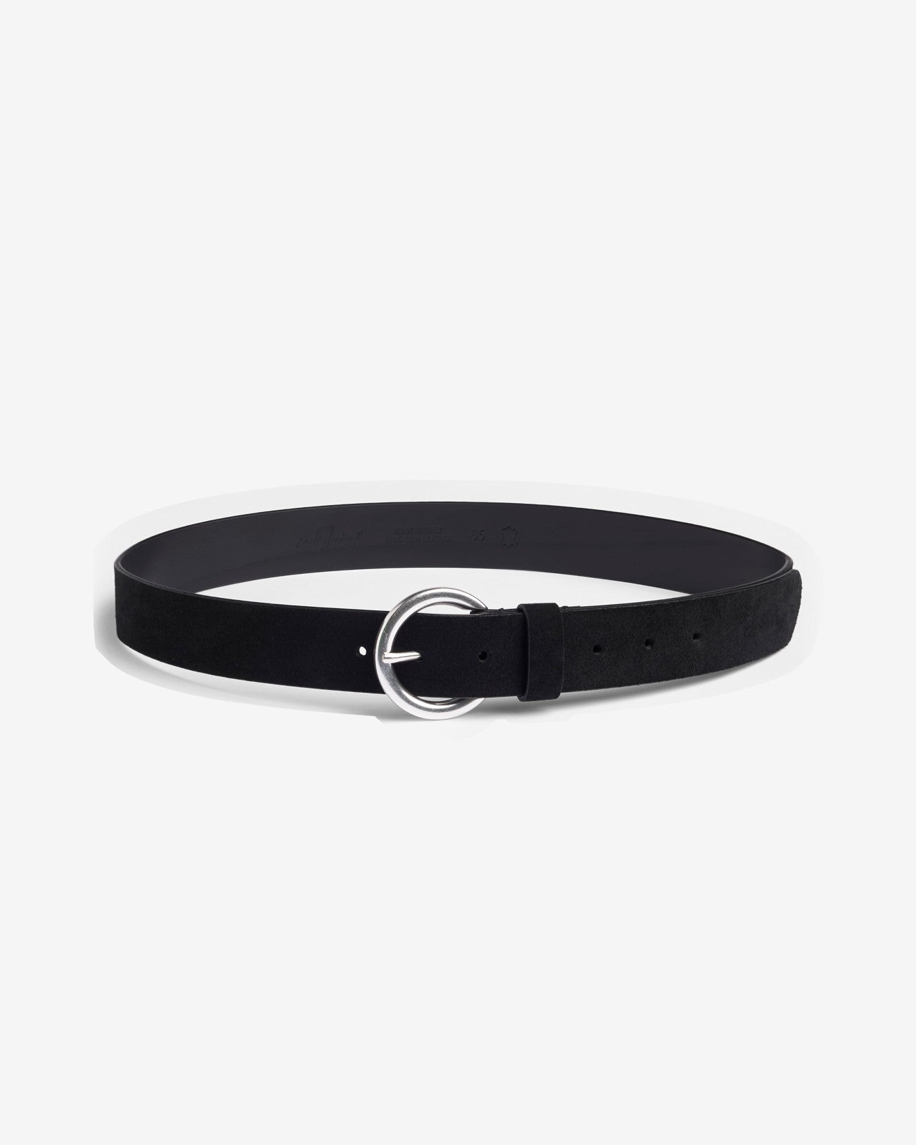 Timeless Italian Suede Belt in Black