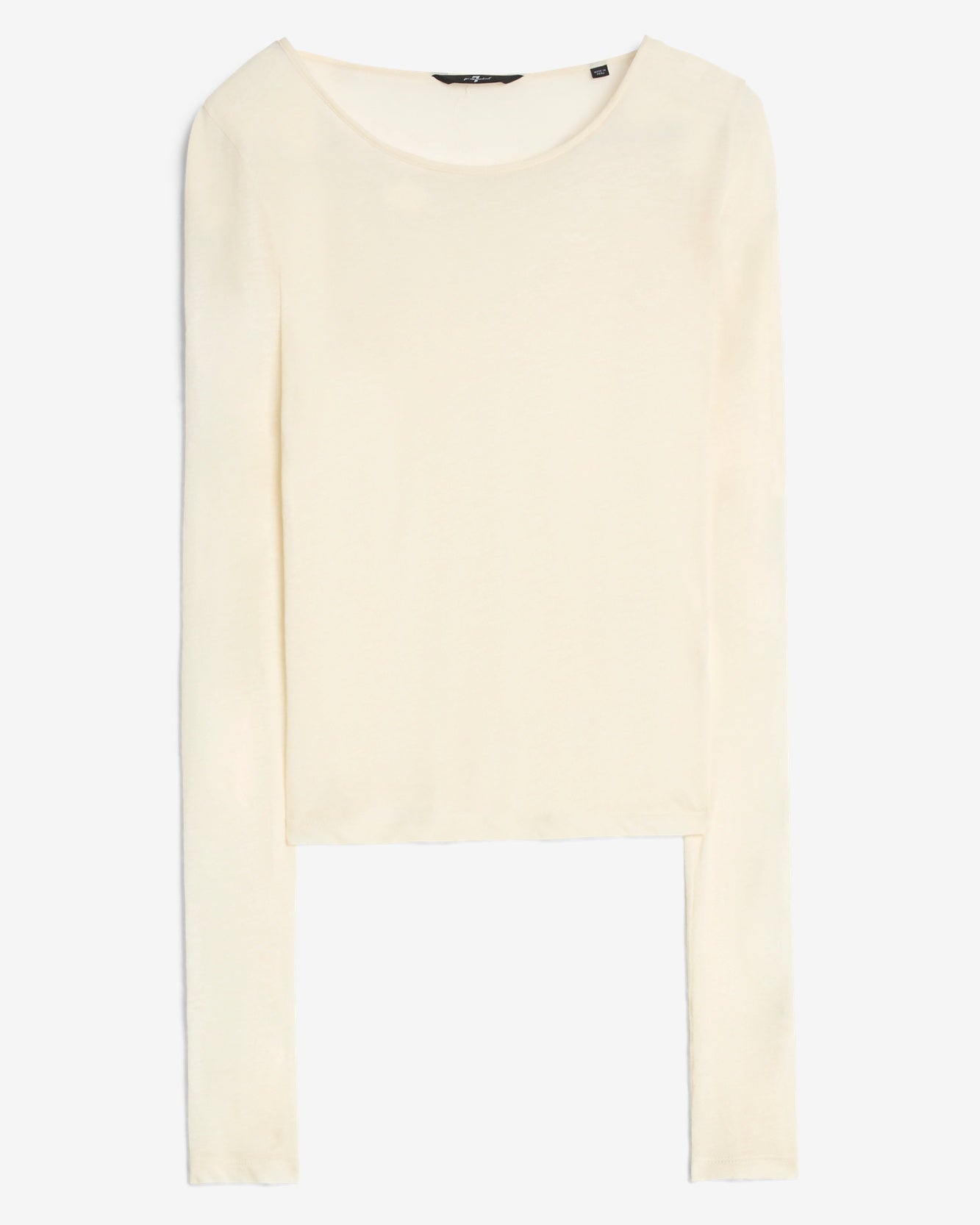 Long Sleeve Crew in White
