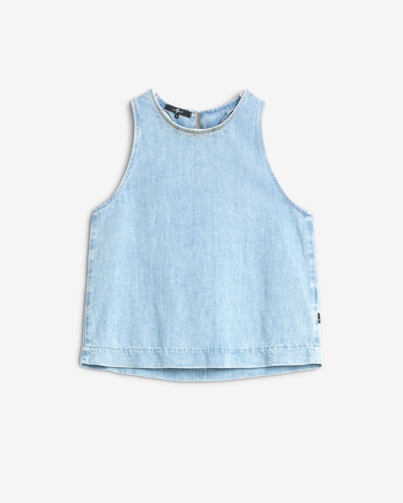 Indigo Linen Sleeveless Top in Kansas