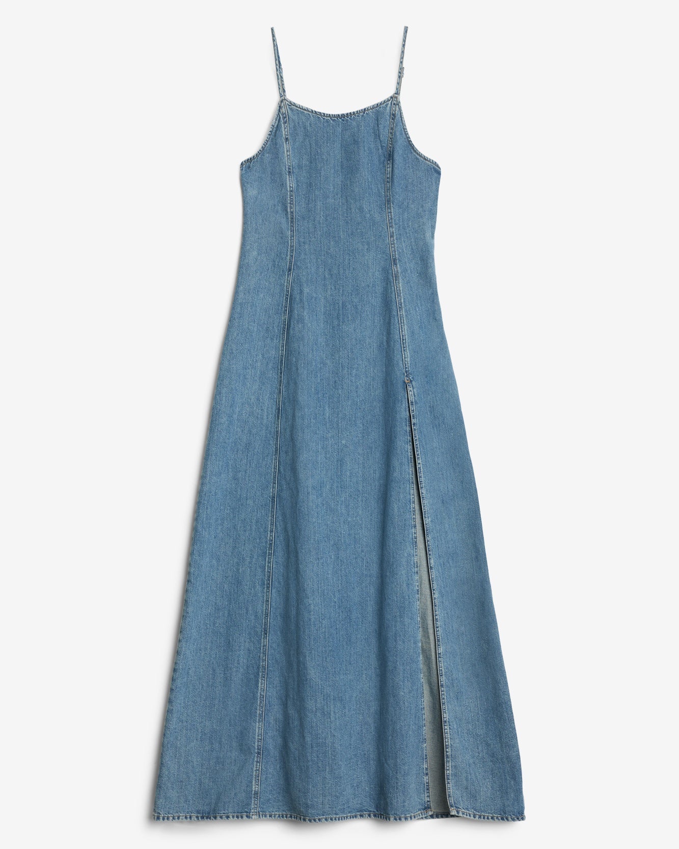 Indigo Linen Sleeveless Maxi Dress in Arizona