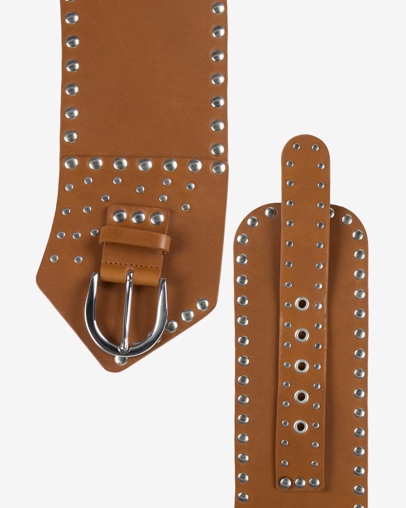Studded Waist Belt in Honey