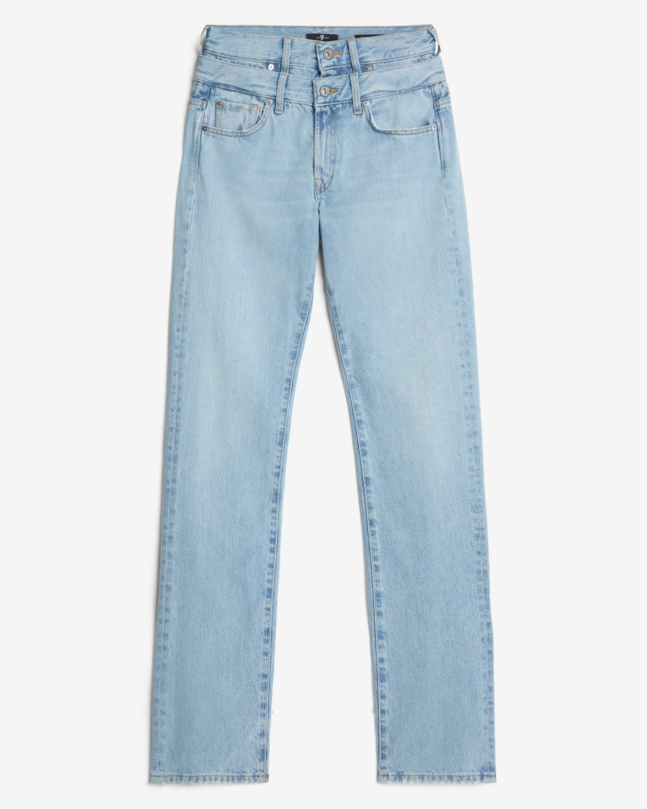 Double Waist Trouser in Bleach