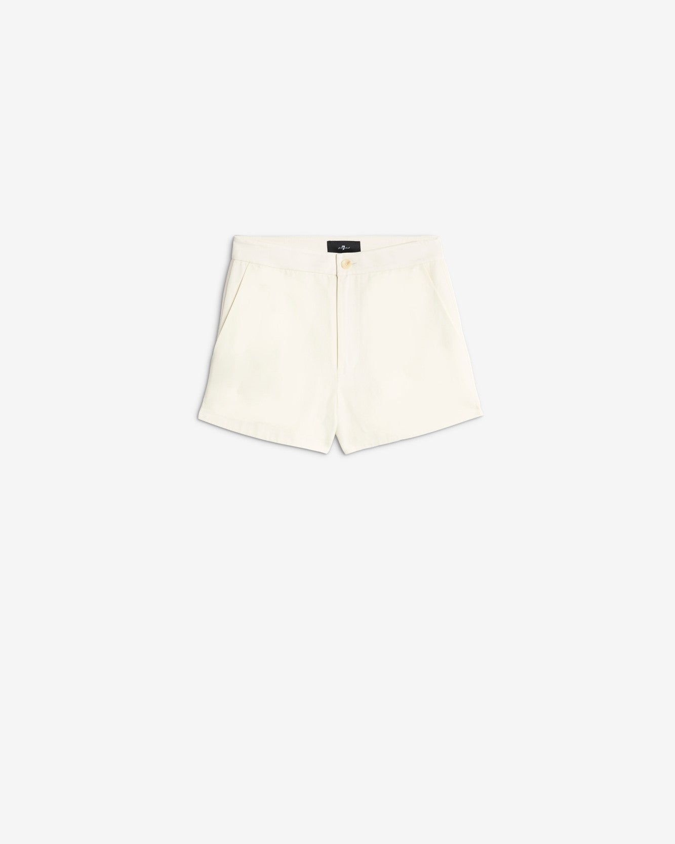 Linen Blend Chino Short in Ivory