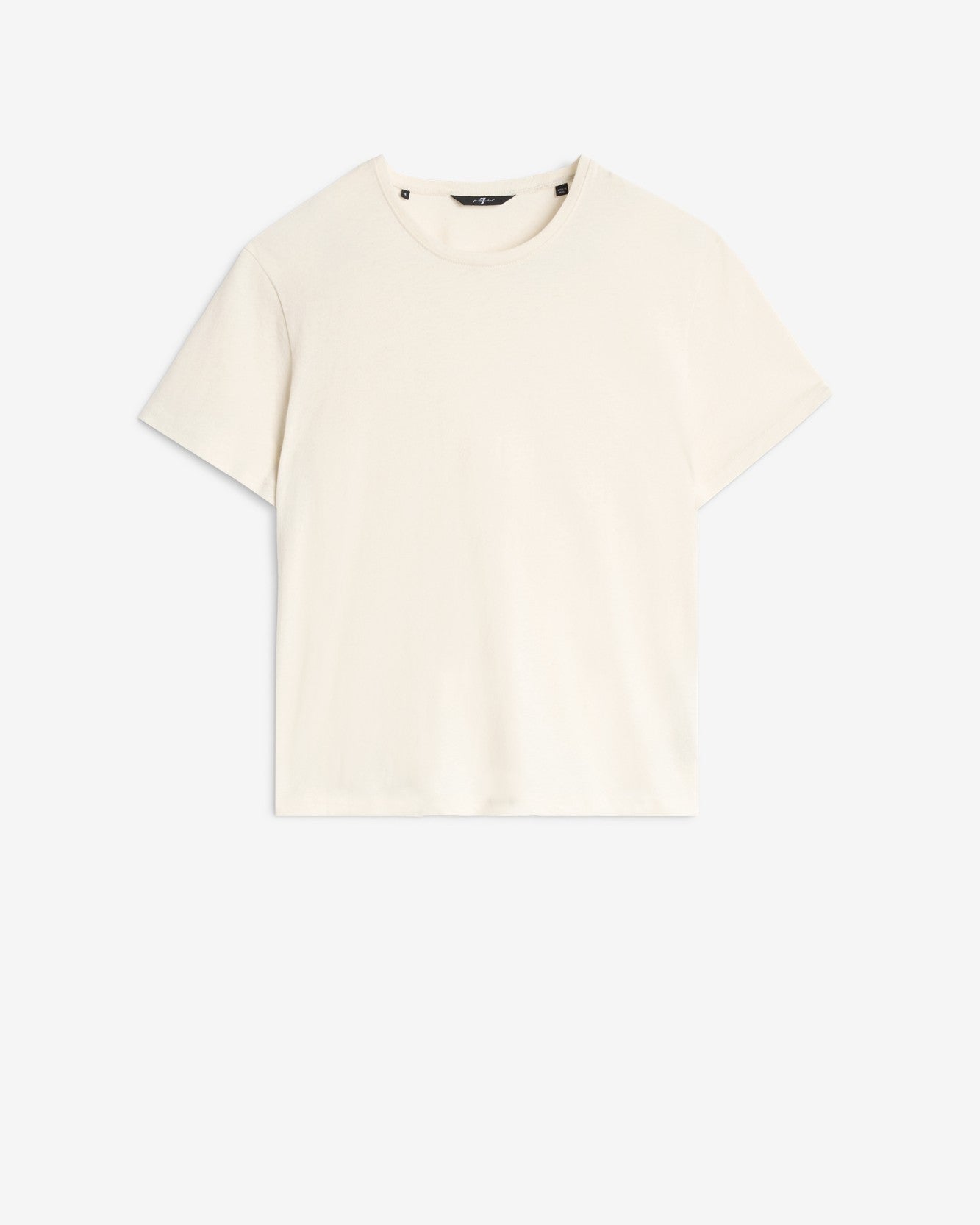 Linen Blend Tee in Ivory