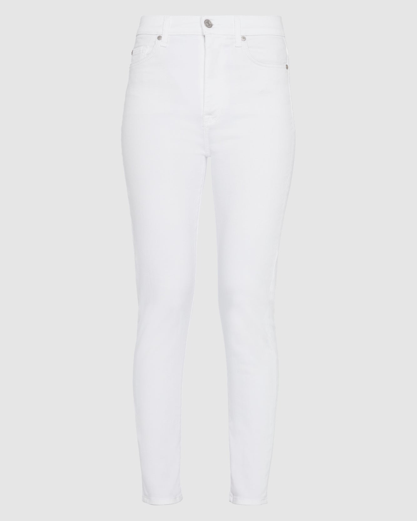 Slim Illusion High Waist Ankle Skinny in Luxe White