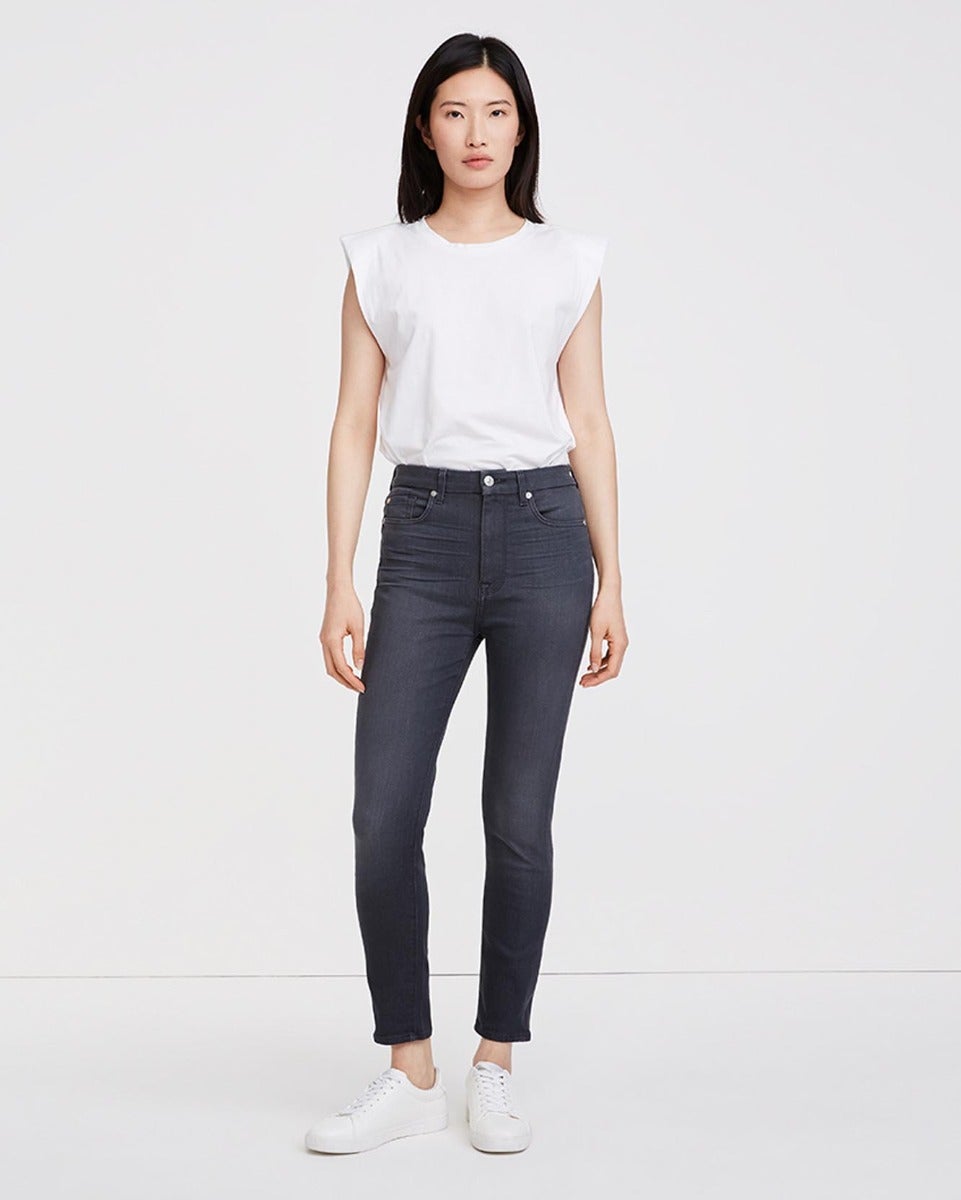 b(air) Denim High Waist Ankle Skinny in Evening Grey