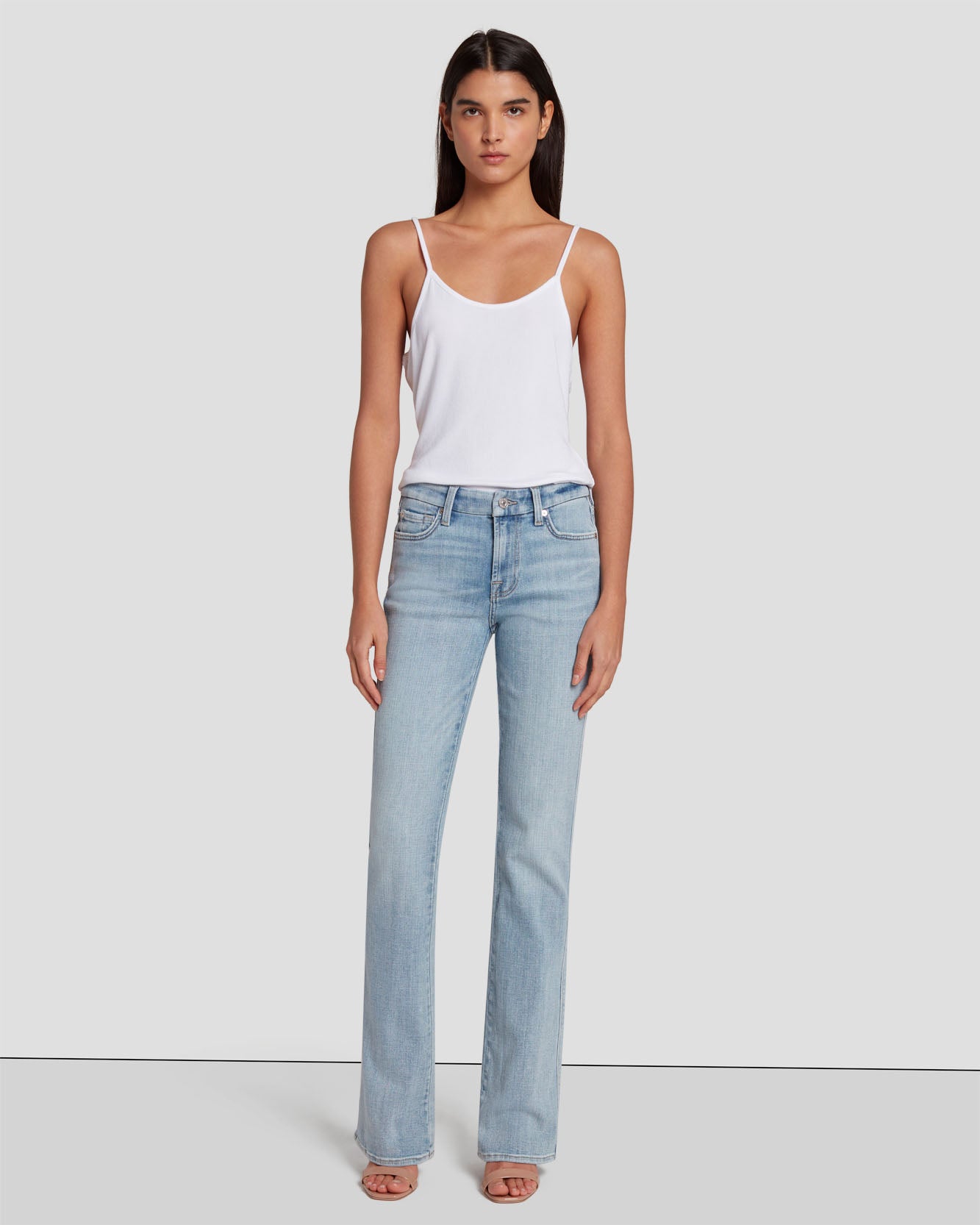 Broken Twill Kimmie Bootcut in Coco Prive