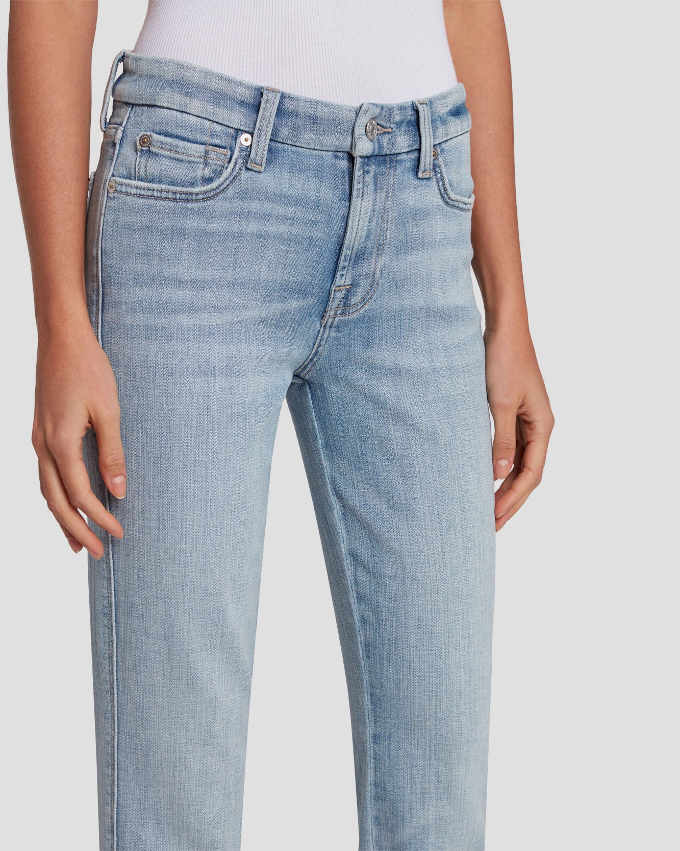Broken Twill Kimmie Bootcut in Coco Prive