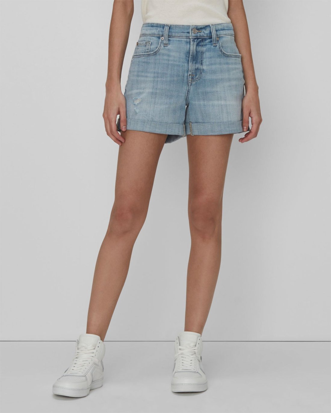 Broken Twill Mid Roll Short In Coco Prive Destroy