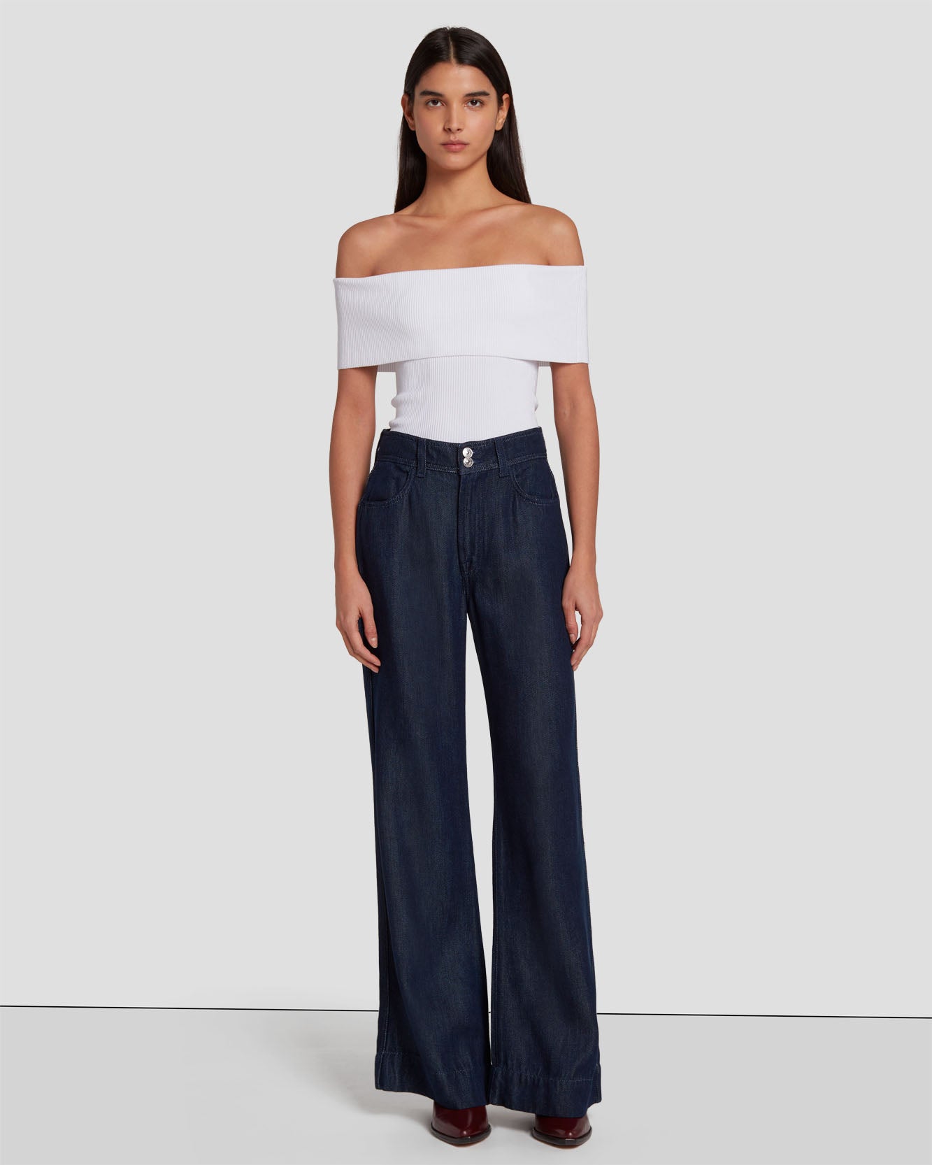 Tailorless Denim Lustre Dojo Trouser in Dark Rinse
