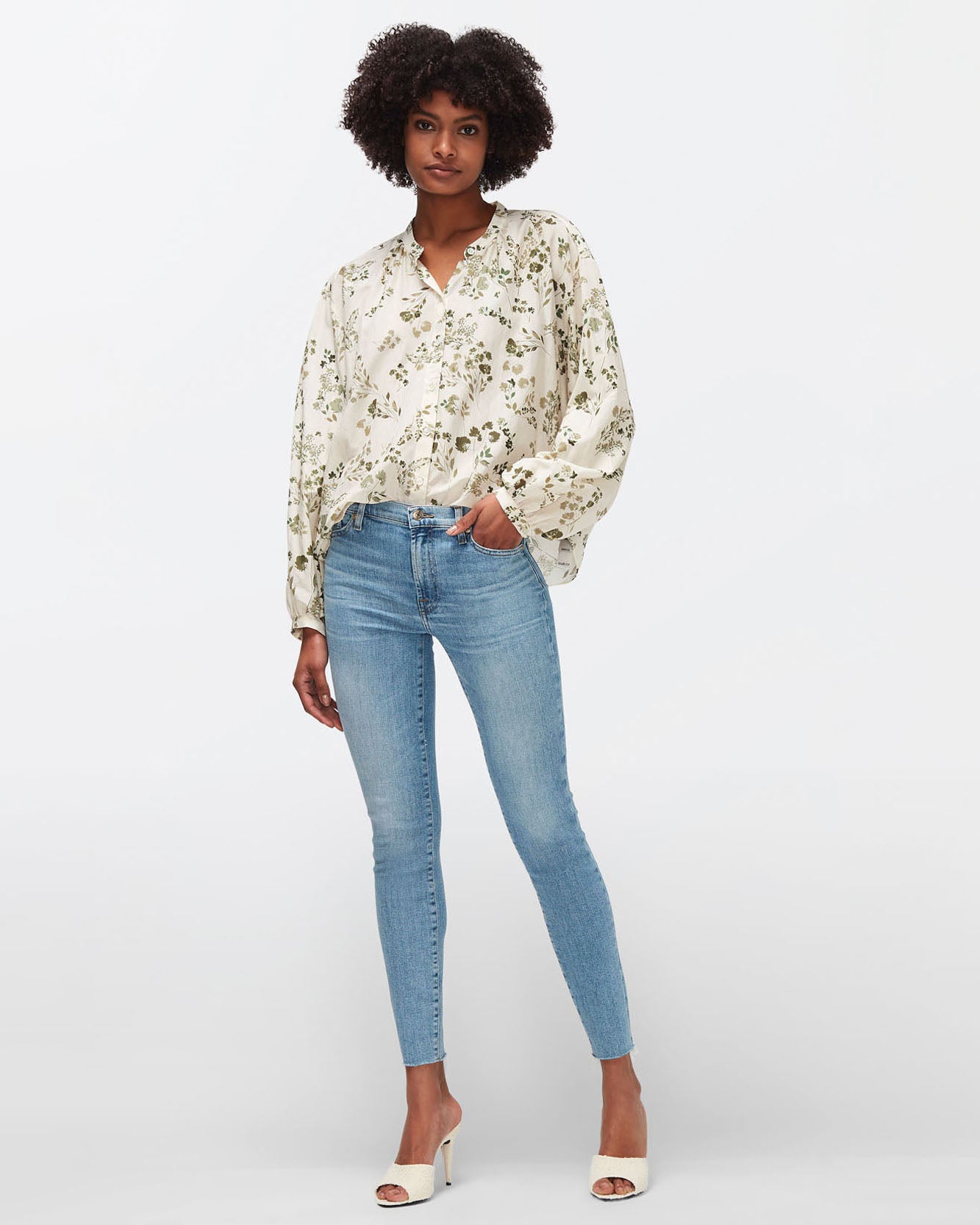 Slim Illusion High Waist Ankle Skinny In Playbook