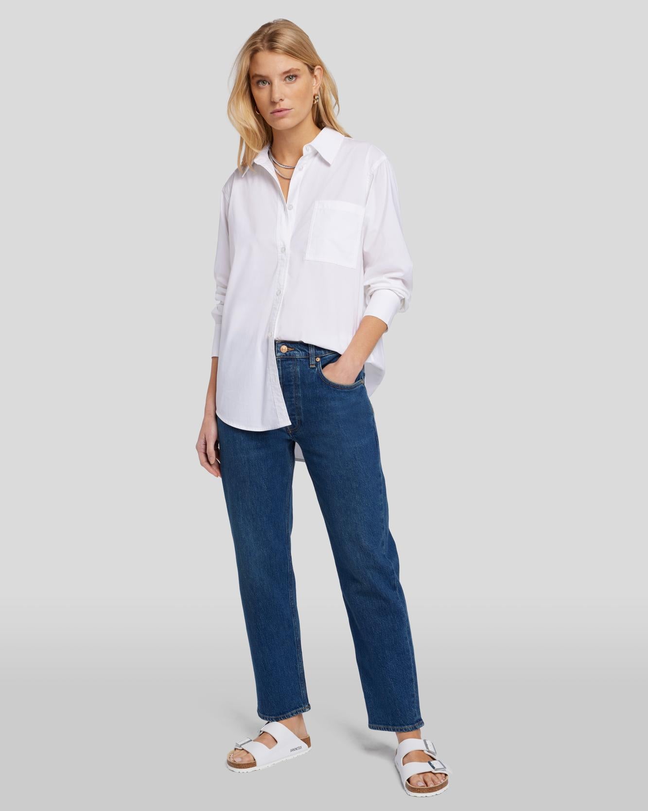 MANKIND Julia Boyfriend Jean in Bluebell