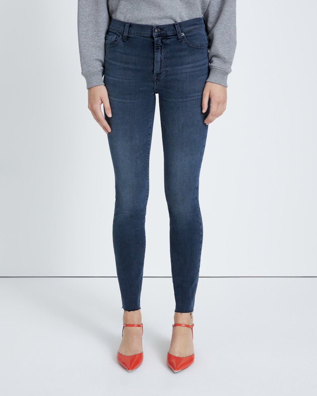 Slim Illusion High Waist Ankle Skinny in Alleyway