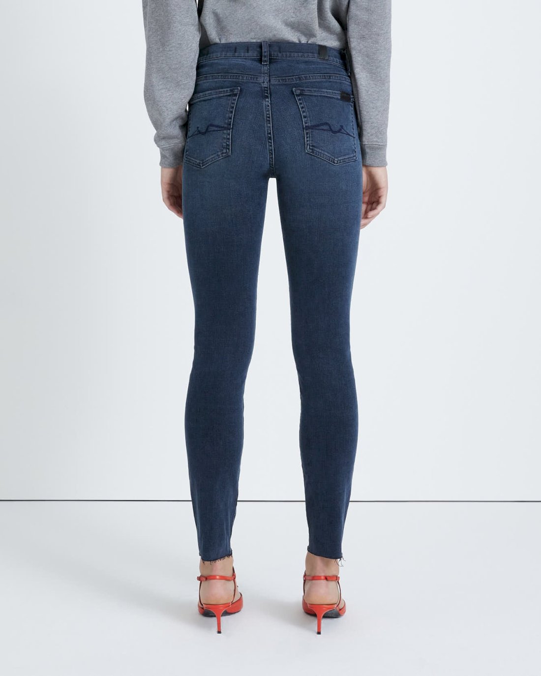 Slim Illusion High Waist Ankle Skinny in Alleyway
